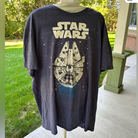 ❤️Star Wars Millennium Falcon Men's T-Shirt - Dark Gray - Picture 2 of 5